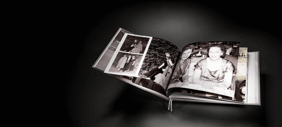 Hand-bound luxury family photo album
